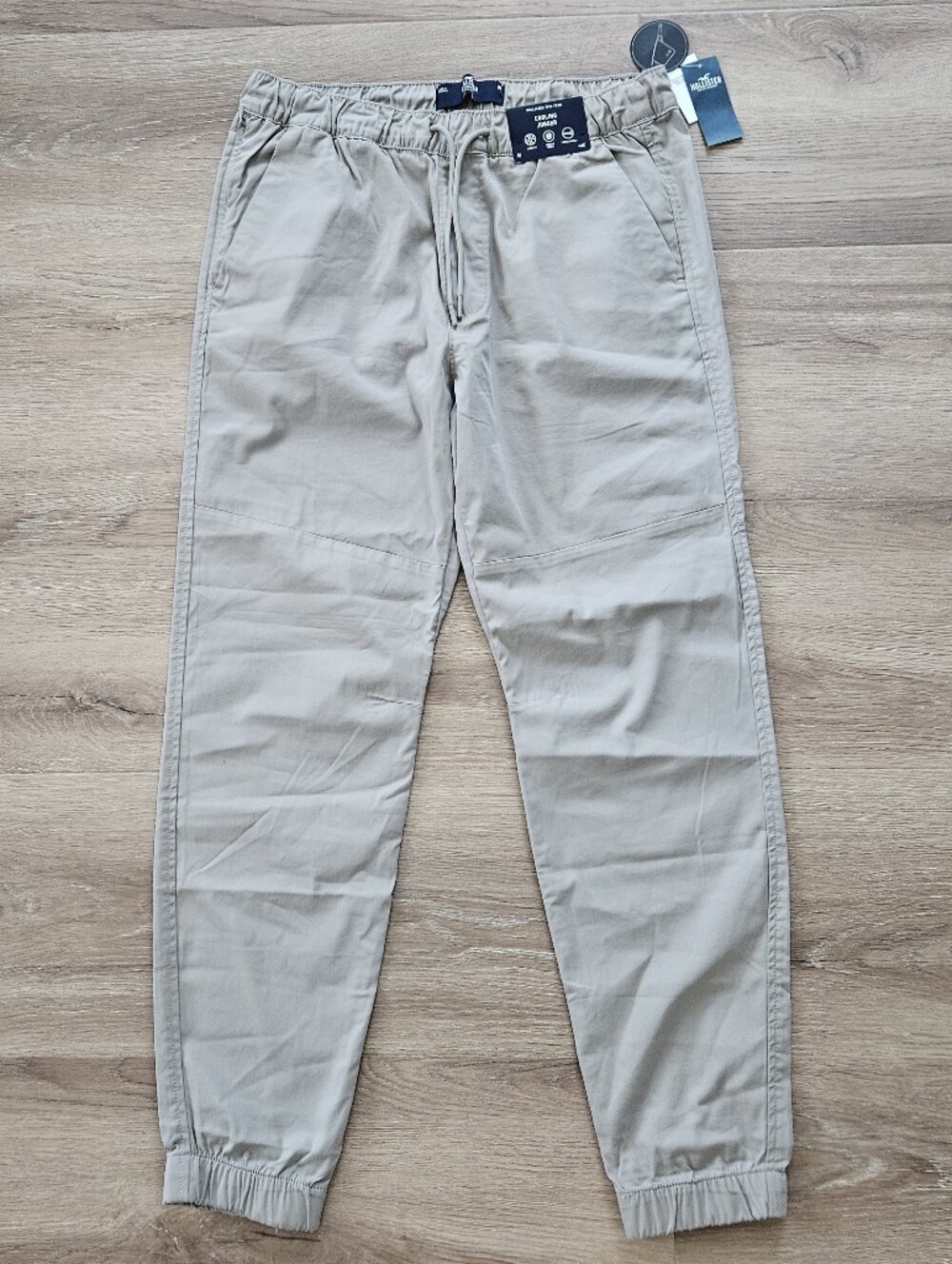 Hollister Men's Cooling Jogger Pants in Beige Size M